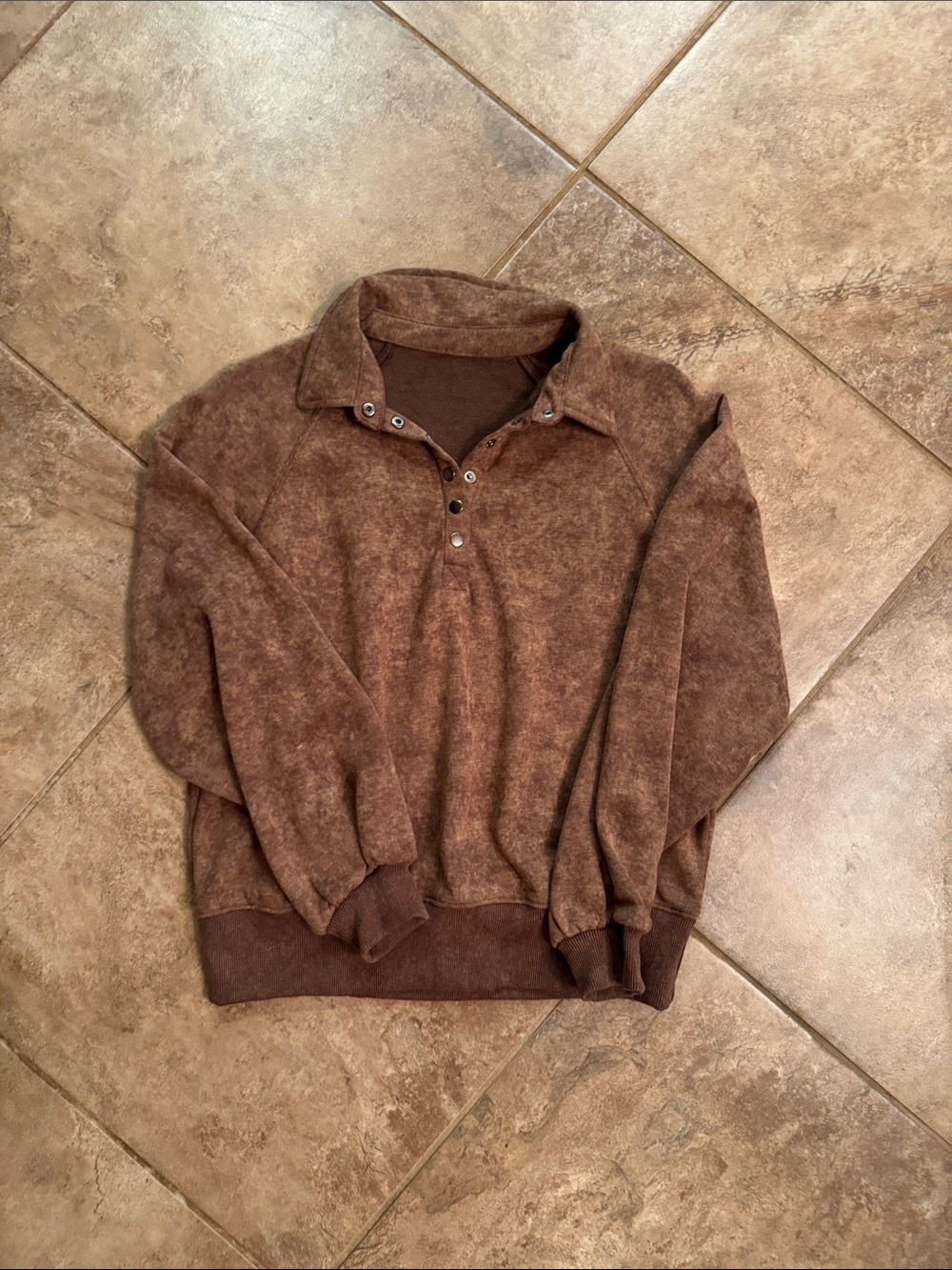 Amazon Brown Crewneck Pullover Sweater